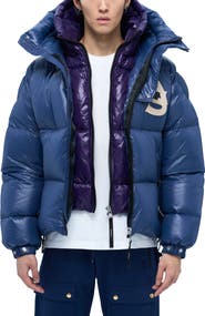 AlphaStyle Kudu Hooded Puffer Down Jacket