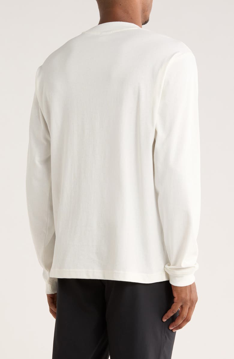 New Balance Relaxed Fit Athletic Player Long Sleeve Graphic T-Shirt, Alternate, color, White