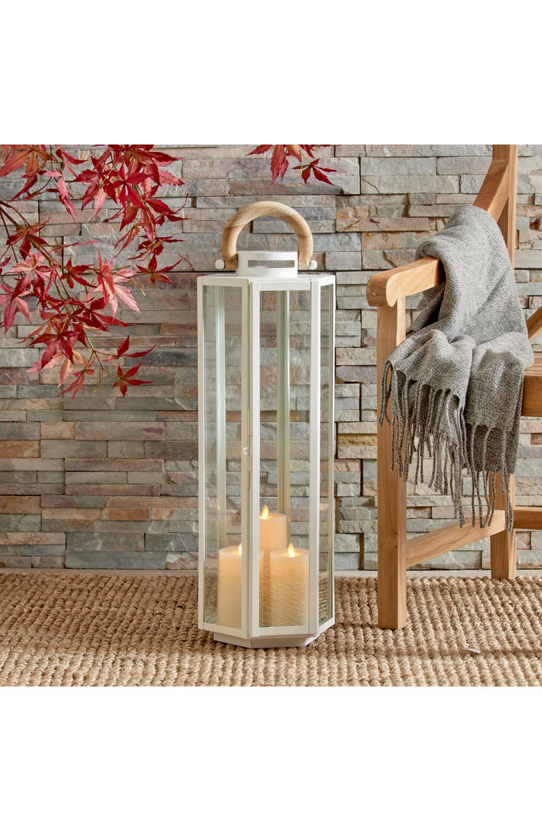 Napa Home & Garden Dockside Outdoor Lantern, Alternate, color, White