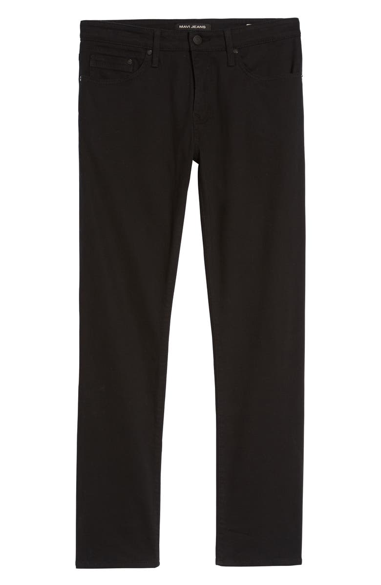 Mavi Jeans Zach Straight Leg Jeans, Alternate, color, Black Williamsburg