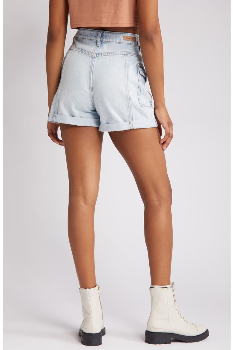 Perry Cargo Pocket Organic Cotton Mom Shorts, Alternate, color, HAPPY DANCE