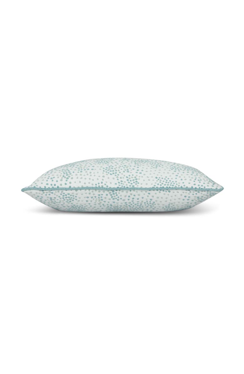 Elaine Smith Speckle Surf with Chenille Dots Indoor & Outdoor Woven Accent Pillow, Alternate, color, Surf