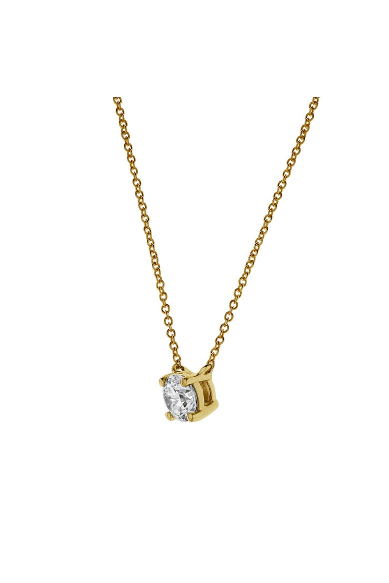 Apollo 14K Gold Round Lab Grown Diamond Pendant - 0.75 Ctw, Alternate, color, 14K Yellow Gold