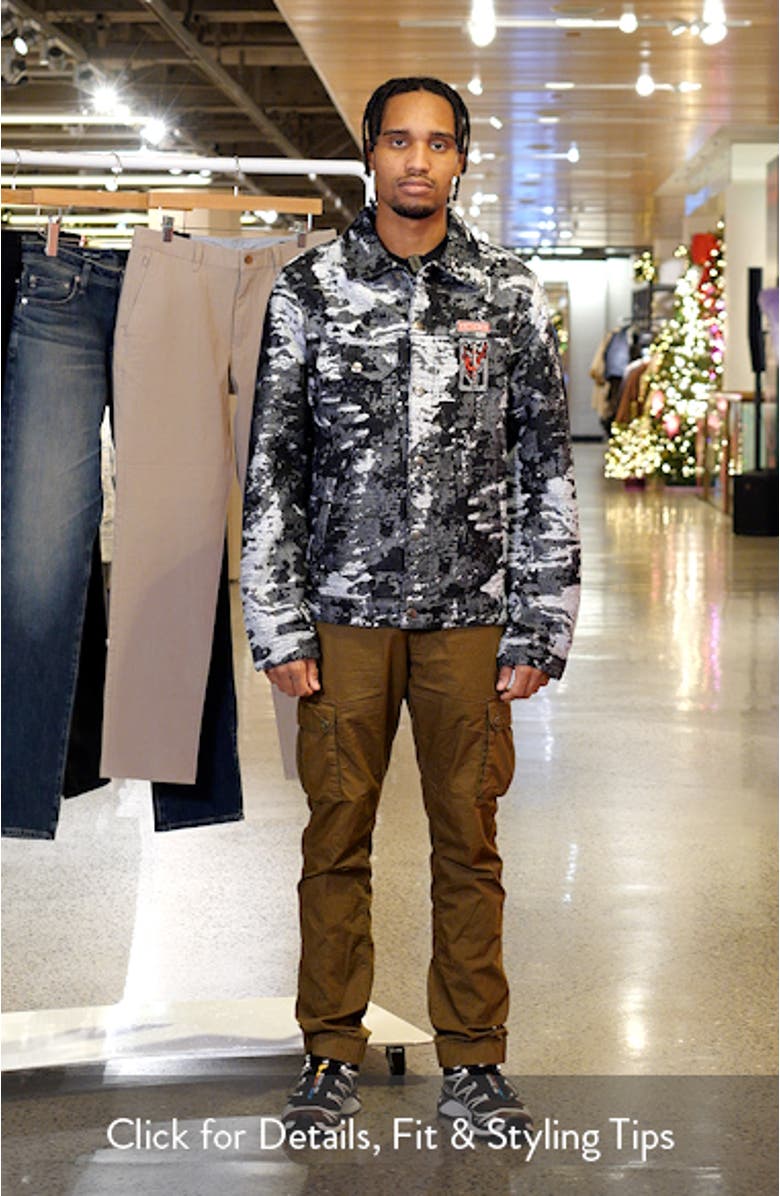 Devil Slayer Camo Jacquard Trucker Jacket, sales video thumbnail