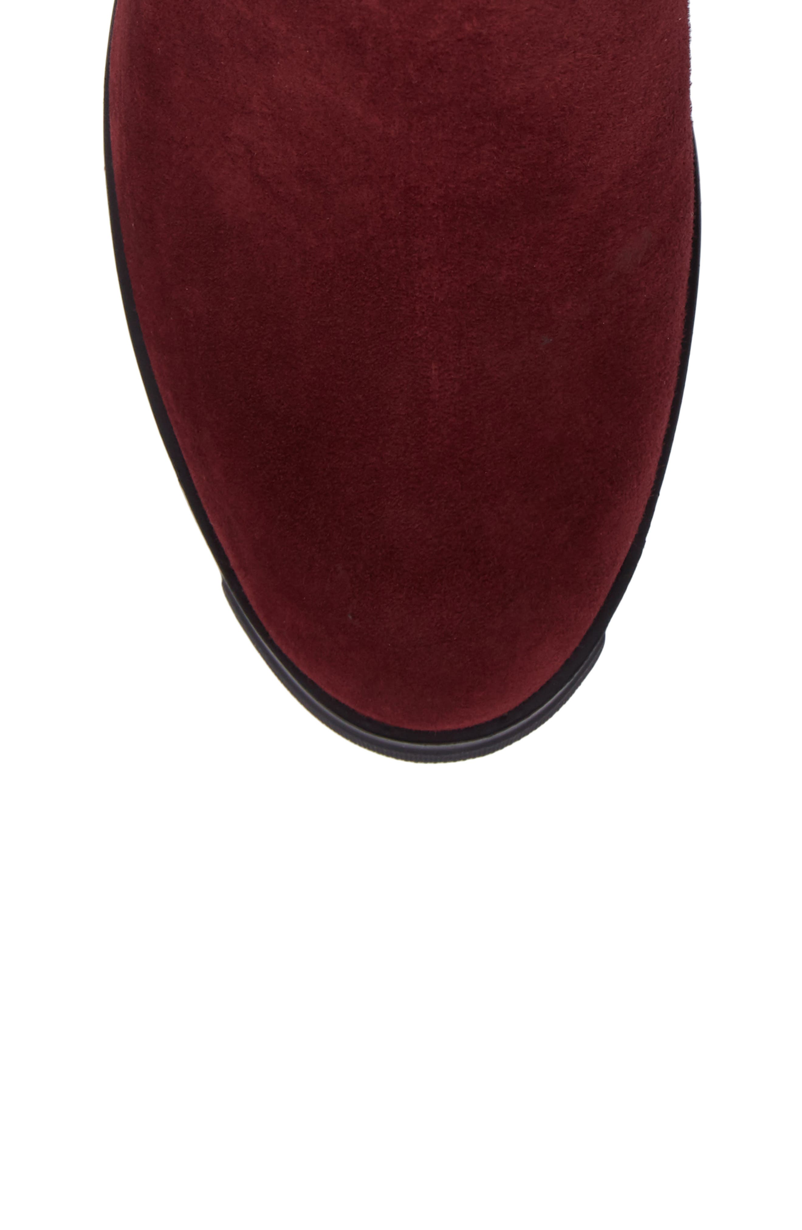 Ashlee Bootie, Alternate, color, BURGUNDY SUEDE