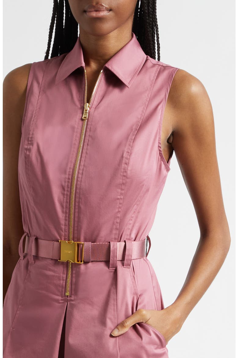 Kylo Belted Cotton Blend Shirtdress, Alternate, color, DECO ROSE