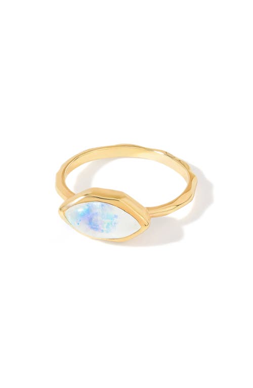 Ys Gems Marquis Stone Ring In Gold