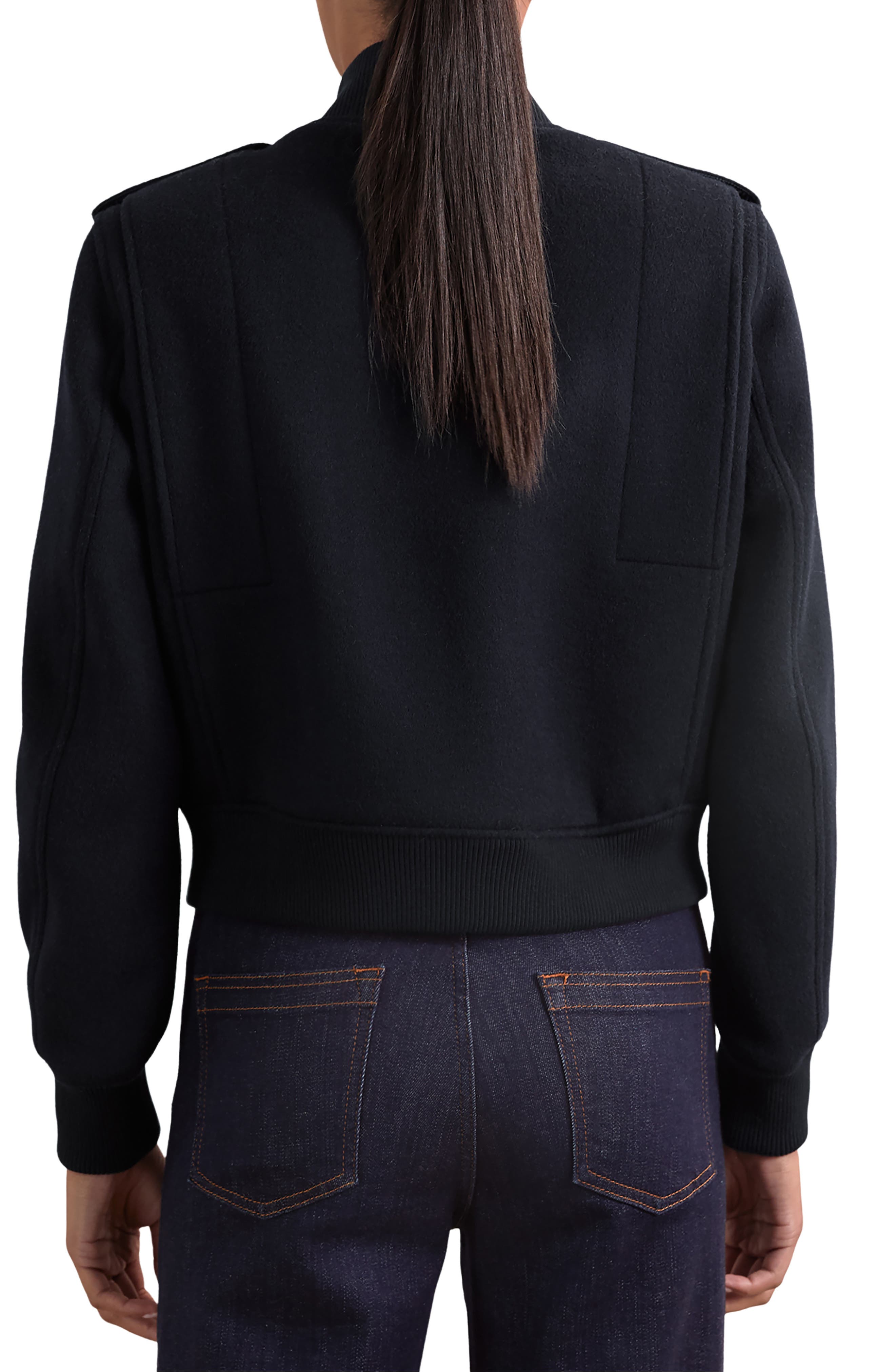 Cleo Wool Bomber Jacket - image 2