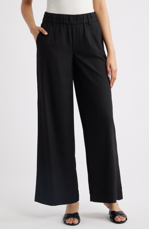 Skyrise Side Seam Straight Leg Pants (Regular & Petite)