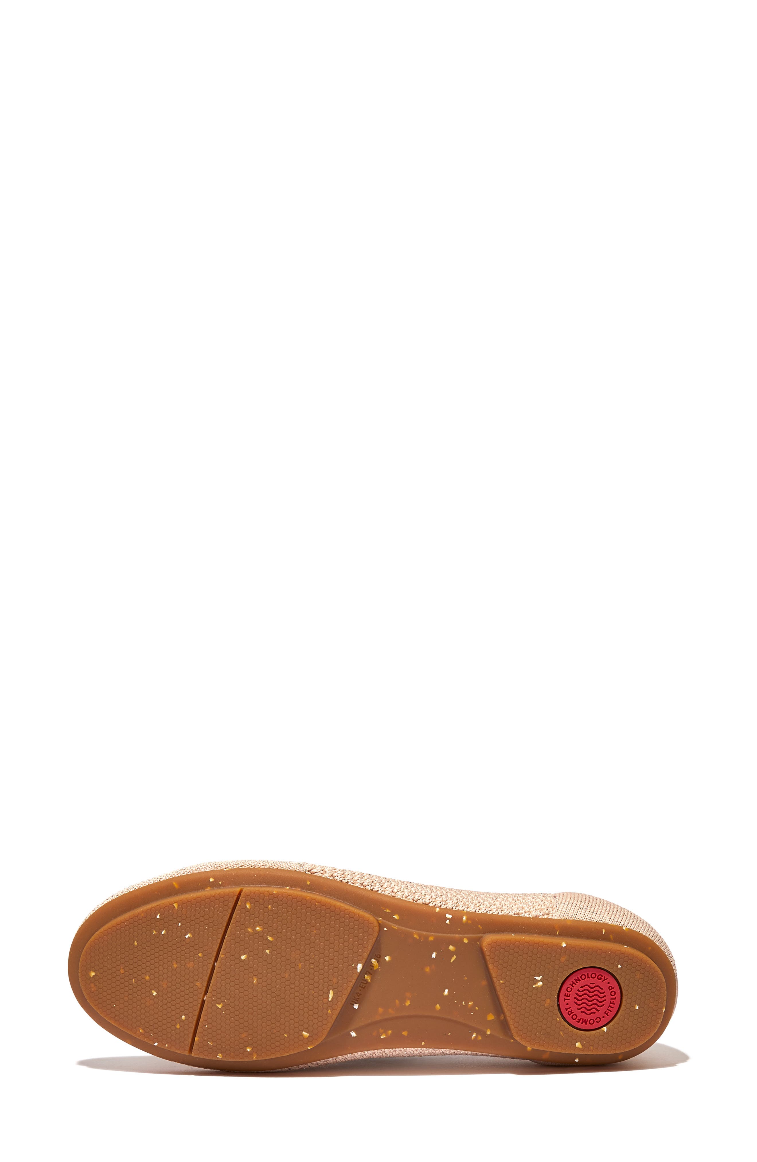 FitFlop Allegro Knit Ballet Flat, Alternate, color, Almond Tan/ Platino
