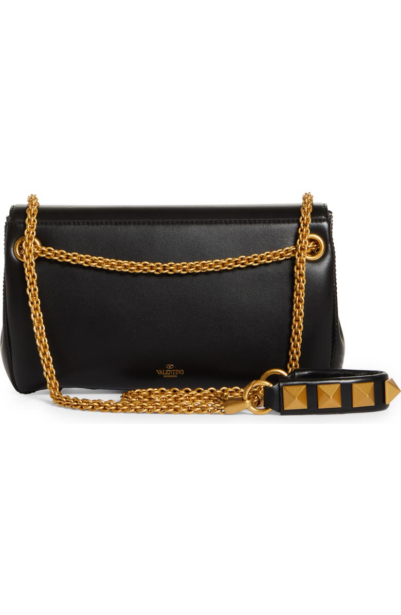 Valentino Garavani Valentino Stud Sign VLOGO Leather Shoulder Bag, Alternate, color,