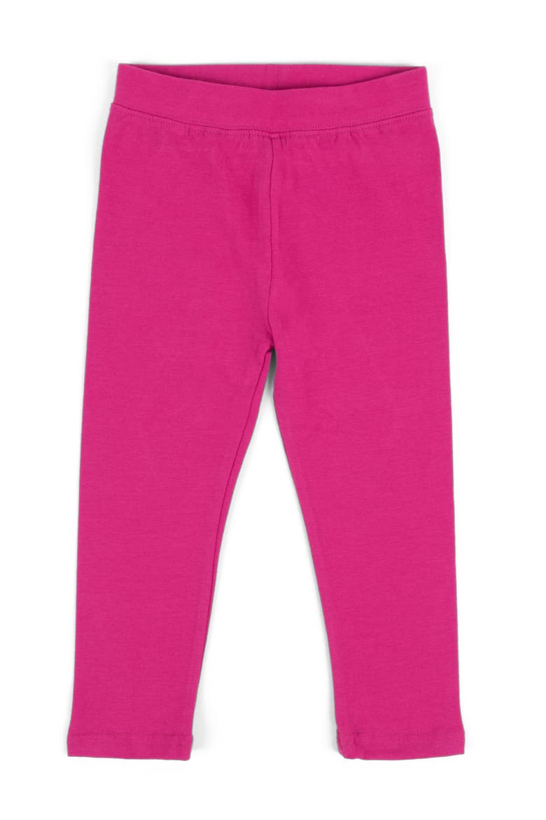 Girls Cotton Leggings, Solid Colors, Main, color, MAGENTA