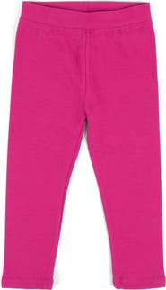 Leveret Girls Cotton Leggings, Solid Colors
