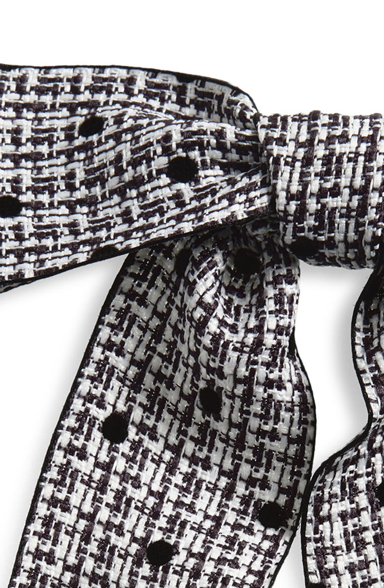 Tasha Dot Bow Barrette, Alternate, color, Black