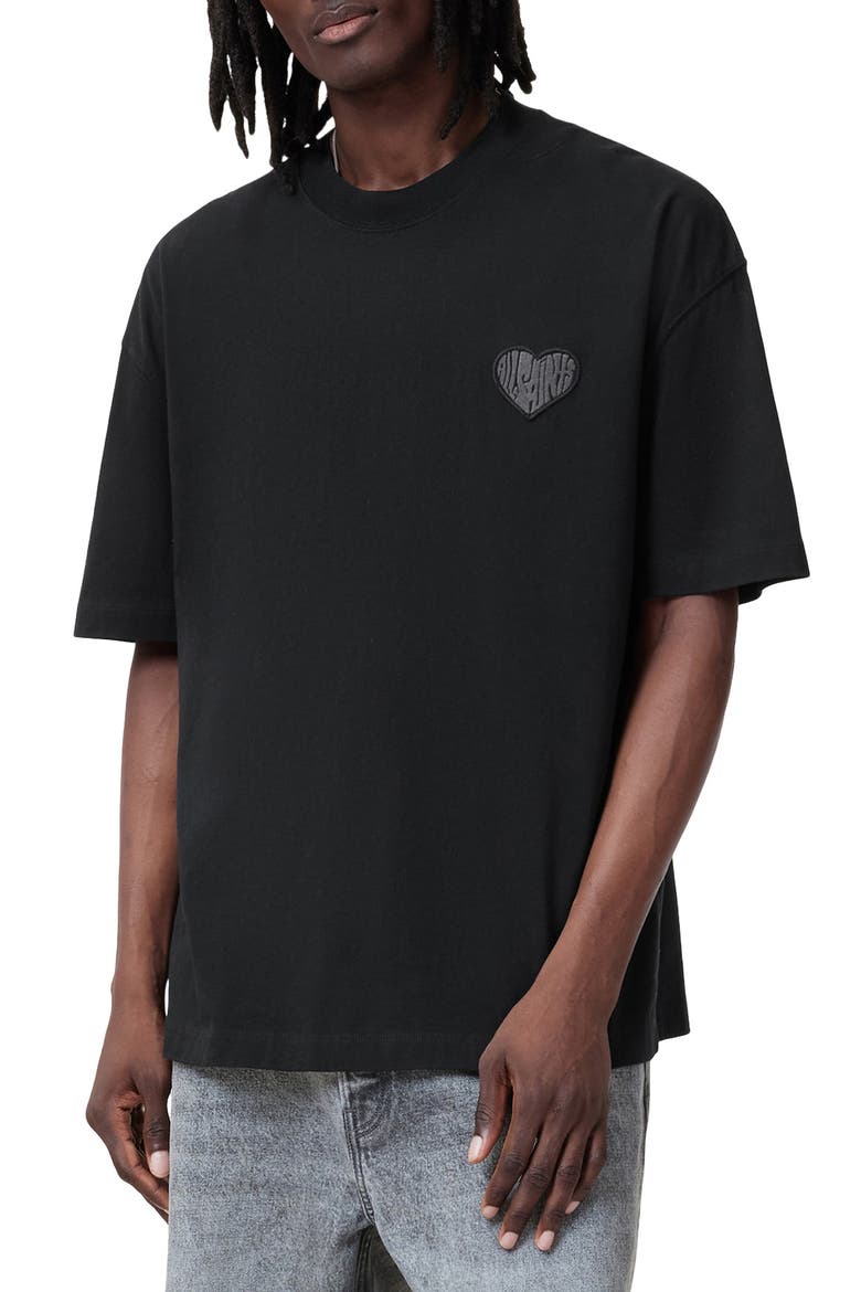 Lover Oversize Heart Appliqué Cotton T-Shirt (Men) | Nordstrom
