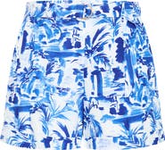 City Chic Palm Tree Print Shorts