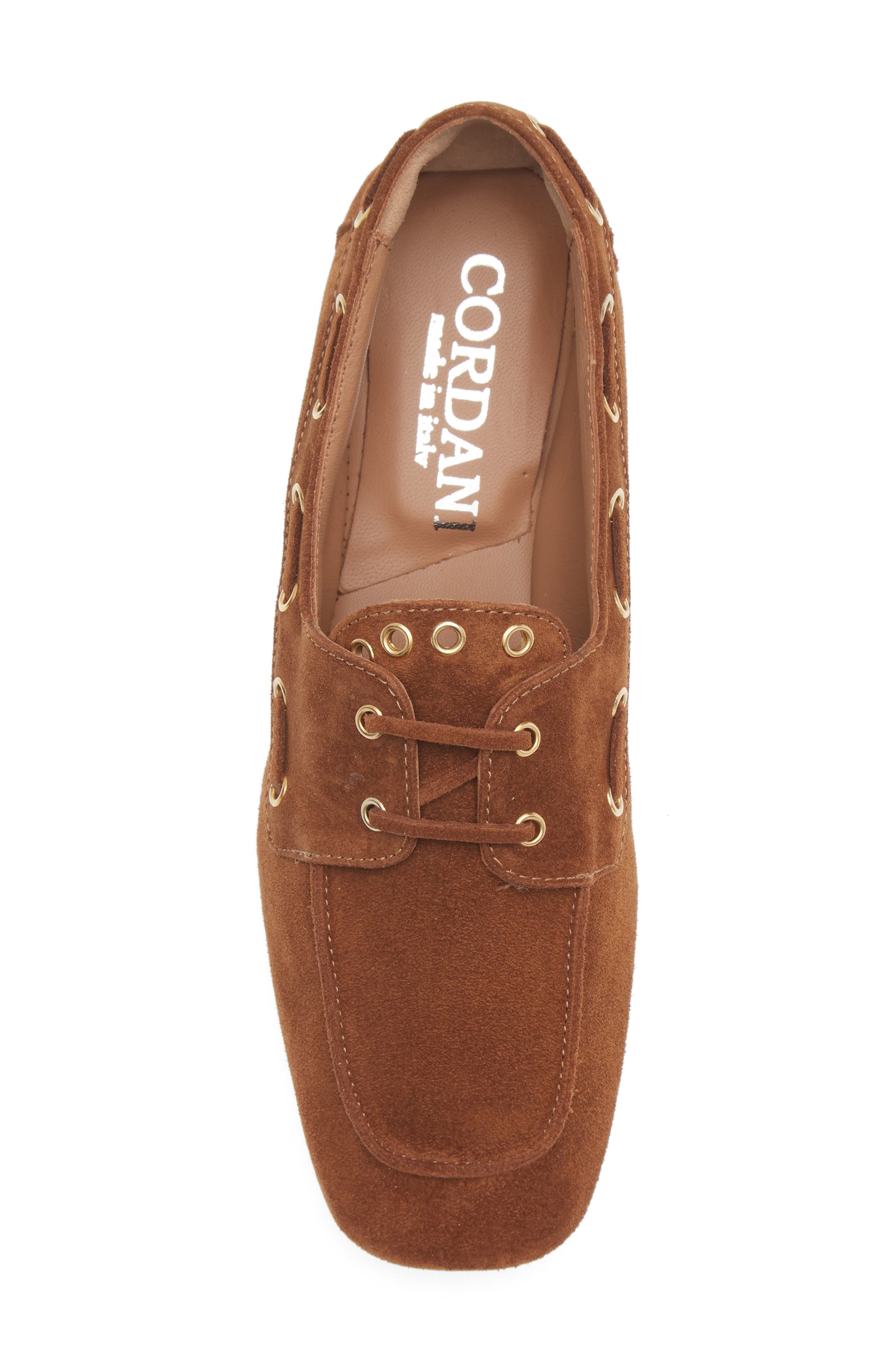 Cordani Andee Boat Shoe, Alternate, color, Cuoio Suede