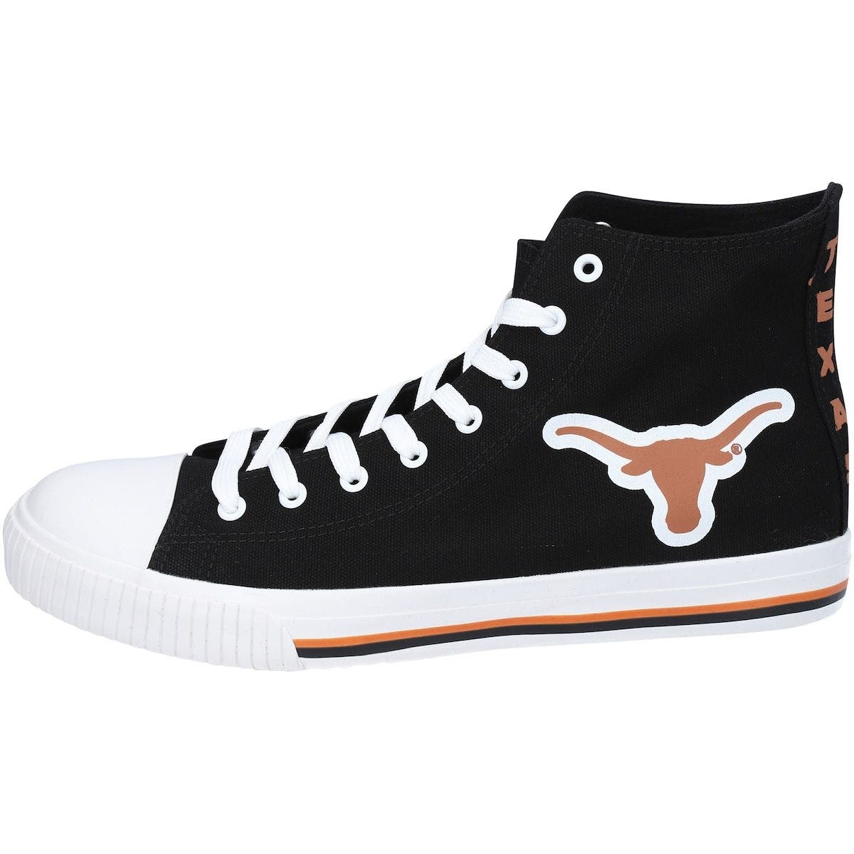 FOCO Men's FOCO Texas Longhorns Big Logo High Top Canvas Shoes, Alternate, color, 