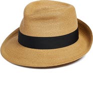 Eric Javits Classic Squishee® Straw Packable Fedora Sun Hat