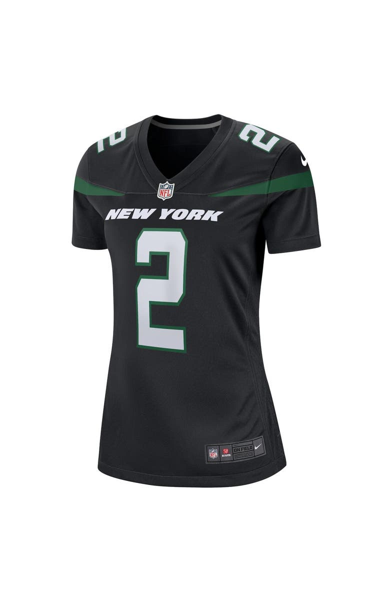 Nike Women's Nike Zach Wilson Black New York Jets Player Jersey, Alternate, color, 