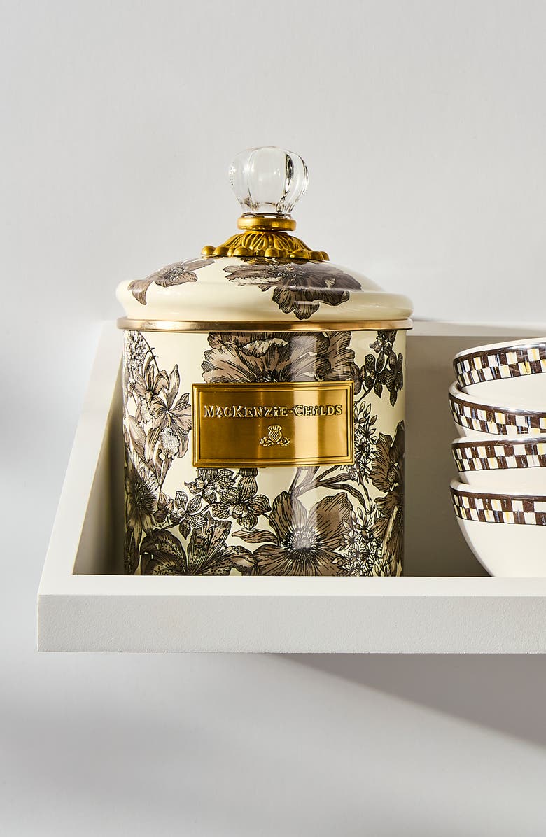 MACKENZIE CHILDS Small Sterling English Canister, Alternate, color, Sterling