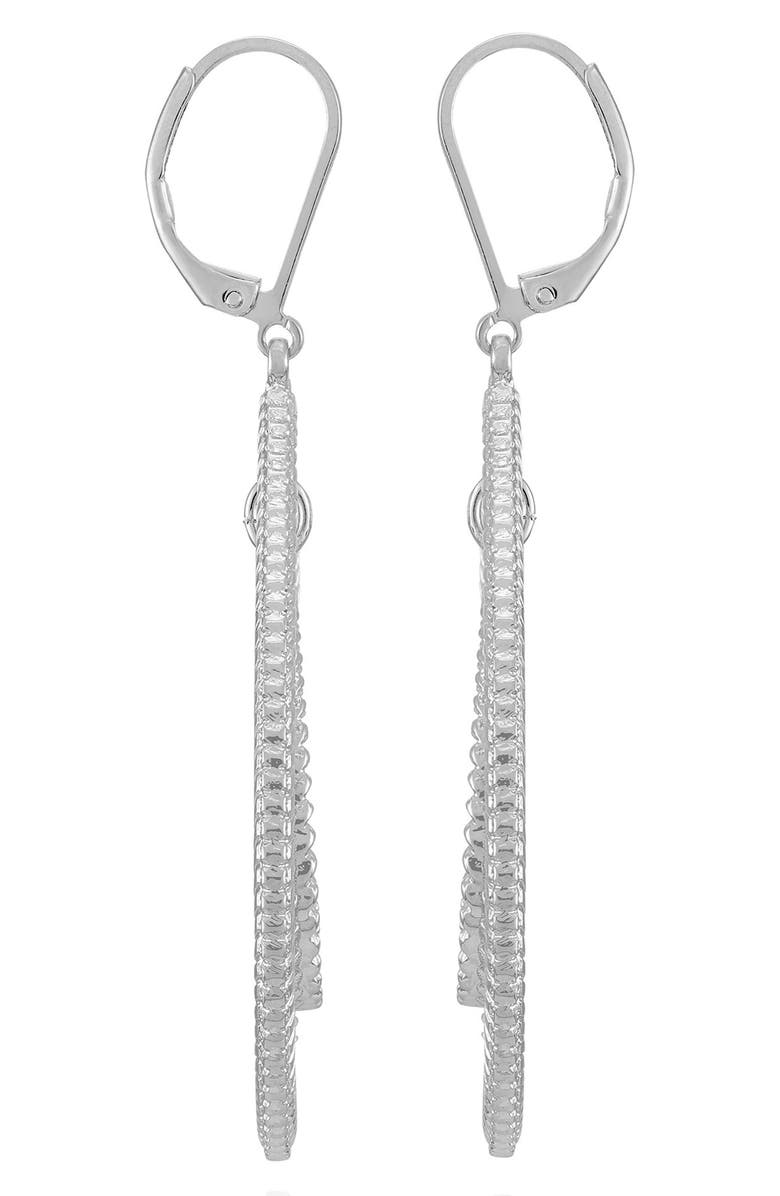Vince Camuto Orbital Teardrop Earrings, Alternate, color, Silver Tone
