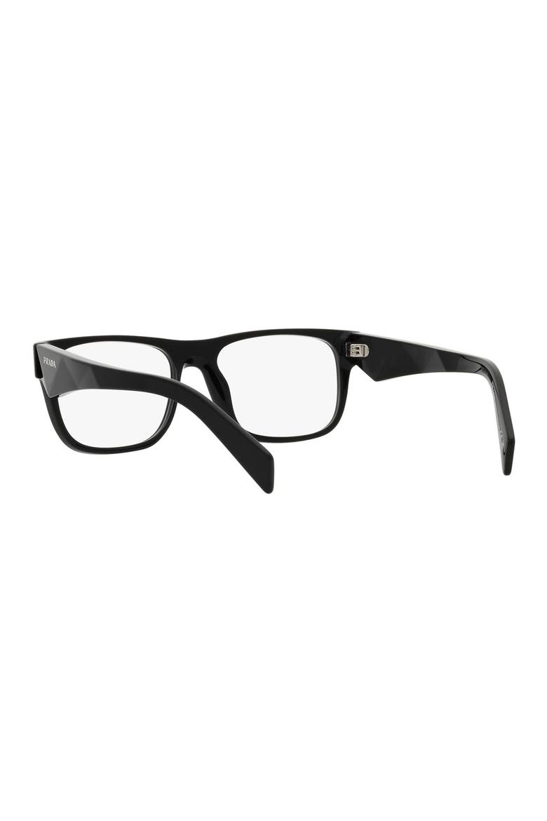 55mm Square Optical Glasses, Alternate, color, BLACK