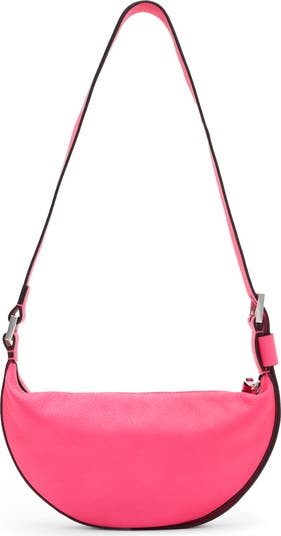 Half Moon Leather Crossbody Bag