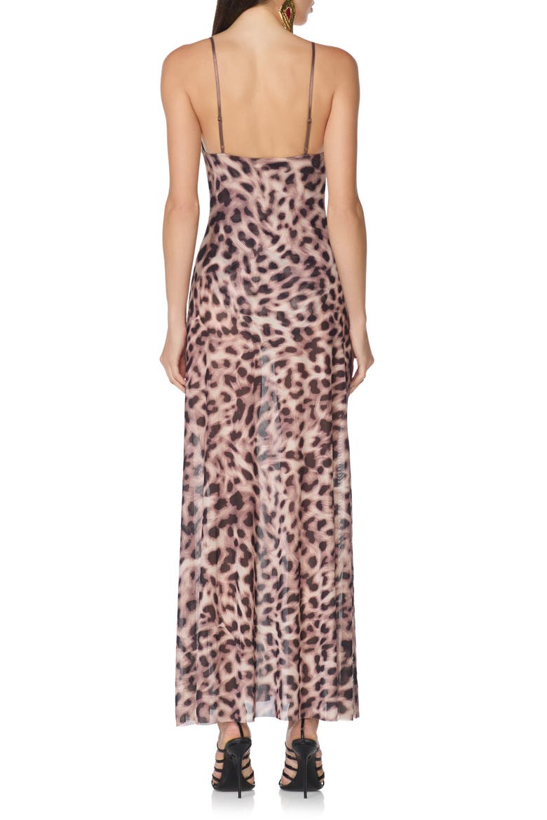 Leopard Print Maxi Dress, Alternate, color, WARMTH LEOPARD