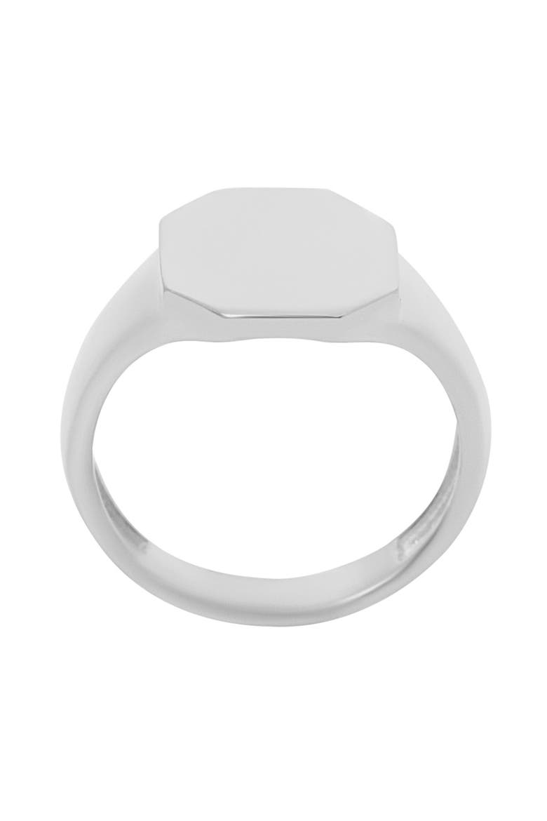 The Mulberry Pinky Signet Ring, Alternate, color, SILVER