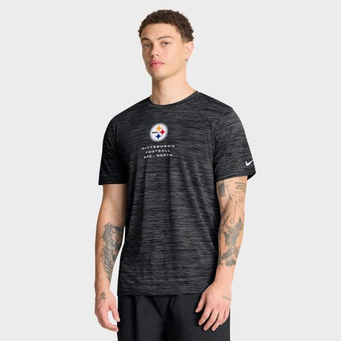Men's Nike Black Pittsburgh Steelers Velocity Ball Carrier Dri-FIT T-Shirt