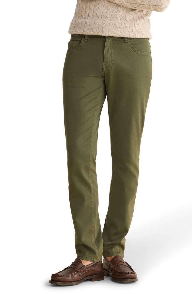WARP+WEFT AMS Slim Fit Twill Pants, Main, color, Clover