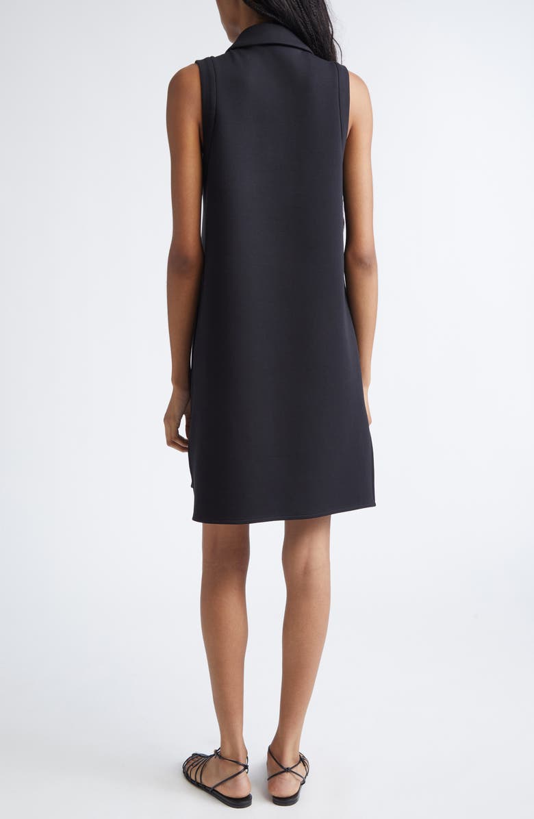 Max Mara Saggina Double Face Jersey Polo Dress, Alternate, color, Black