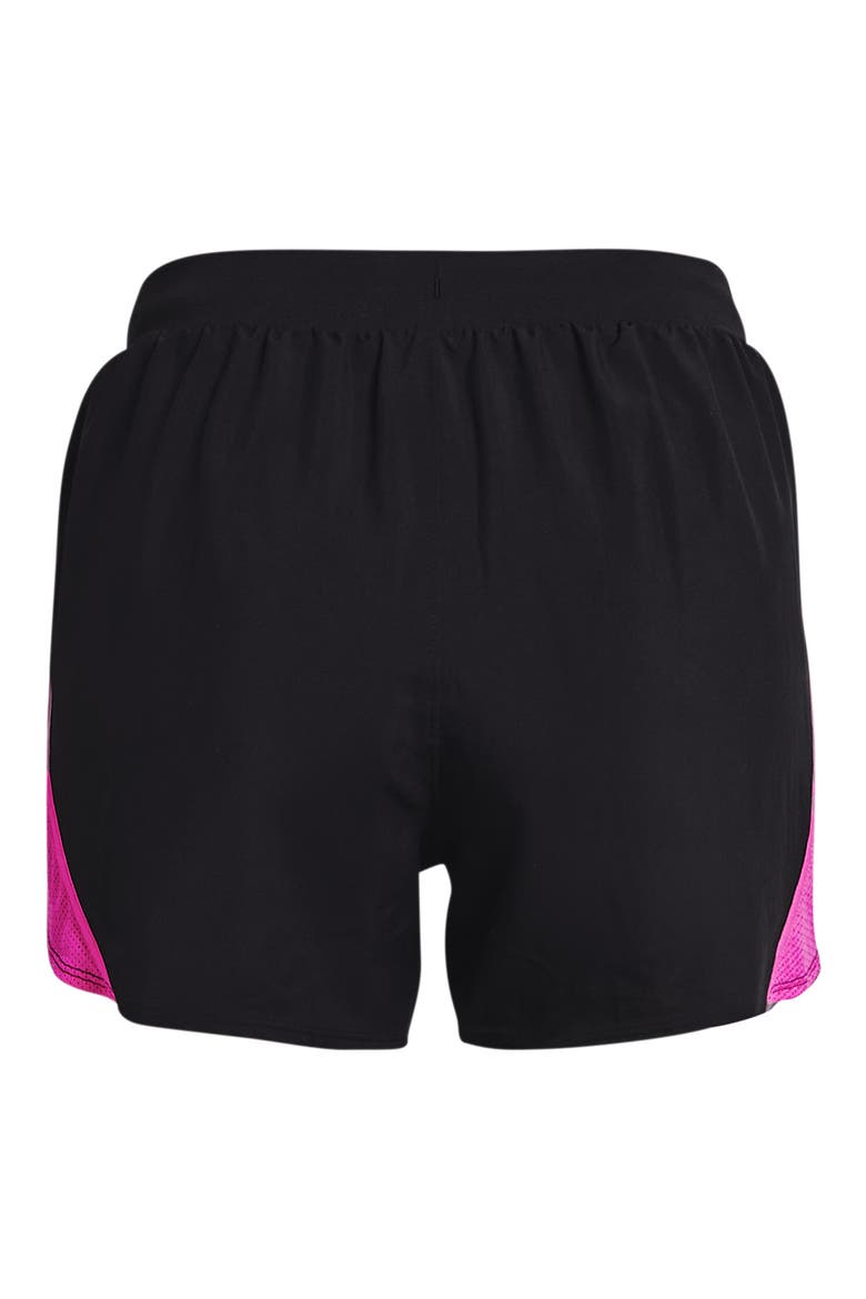 Fly By 2.0 Woven Running Shorts, Alternate, color, BLACK / METEOR PINK