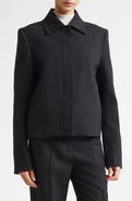 TOTEME Boxy Stretch Wool & Cotton Twill Jacket