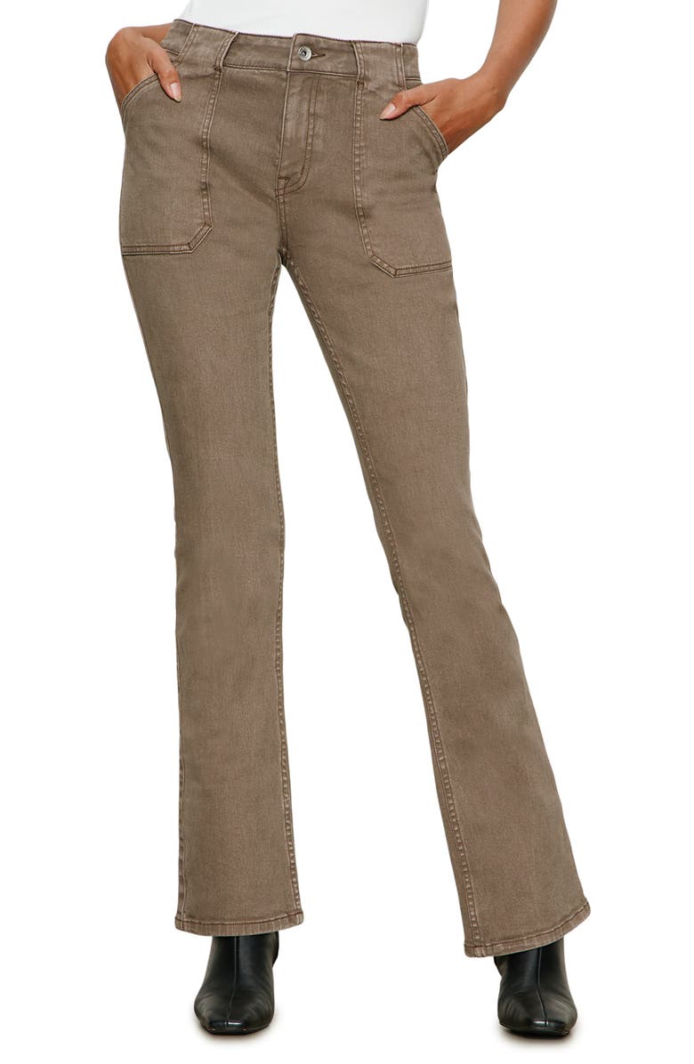 Sanctuary Hayden Utility Bootcut Jeans, Main, color, Morel Brown