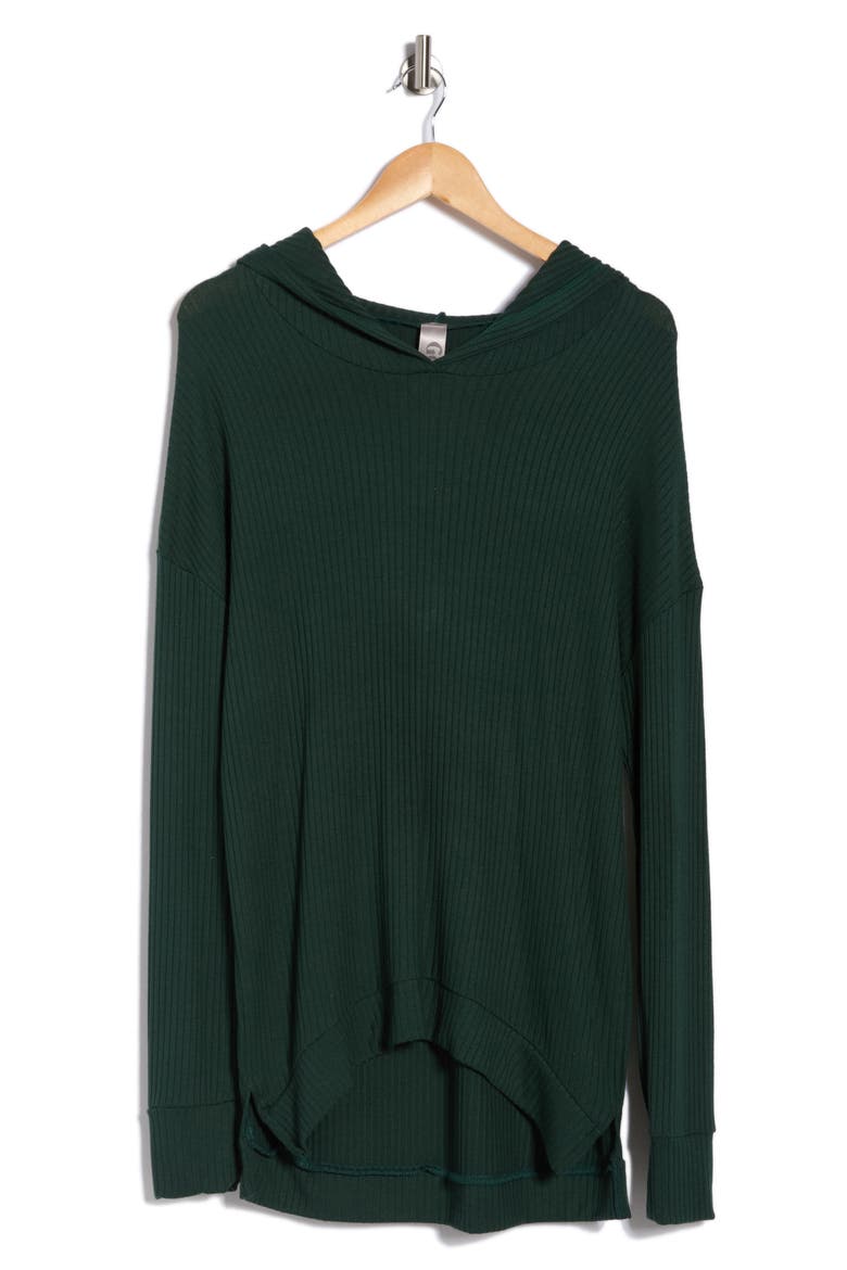 High-Low Hoodie, Alternate, color, AVENTURINE