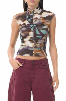 AFRM Jolie Mock Neck Sleeveless Top