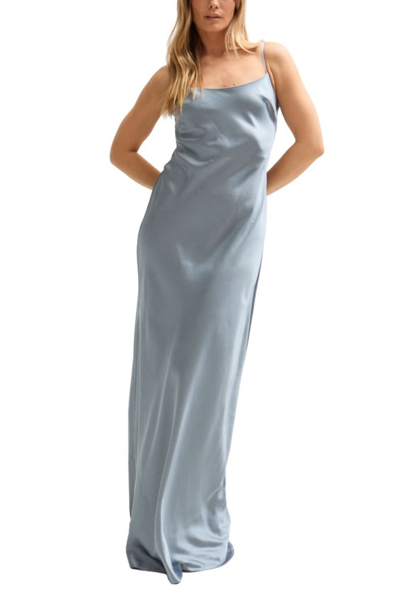 Roxy Spaghetti Strap Maxi Dress, Alternate, color, Blue