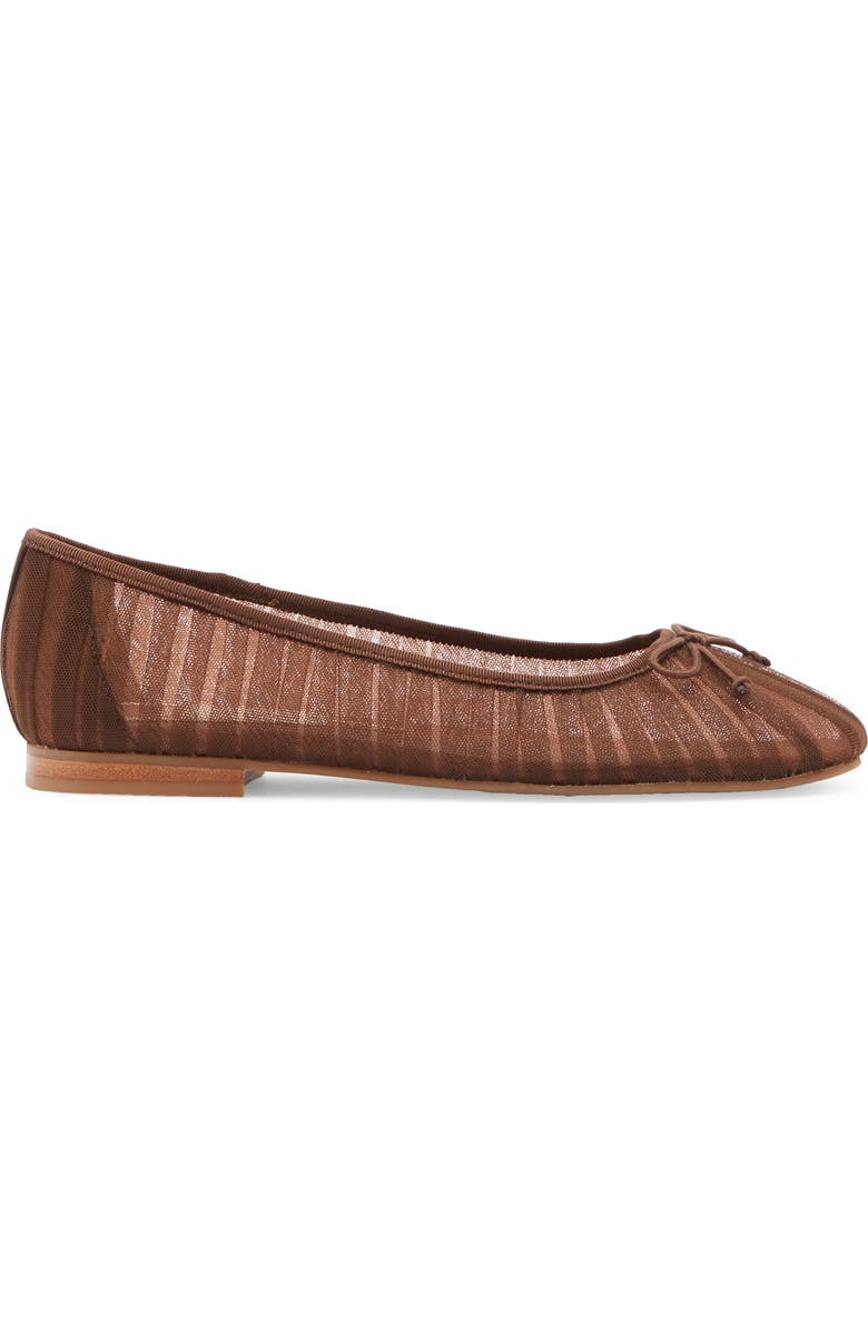 Dolce Vita Cianna Ballet Flat, Alternate, color, Dark Brown Tulle