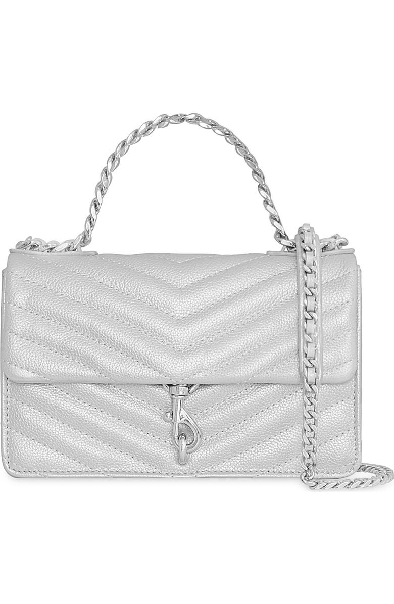 Rebecca Minkoff Mini Edie Quilted Leather Crossbody Bag, Main, color,