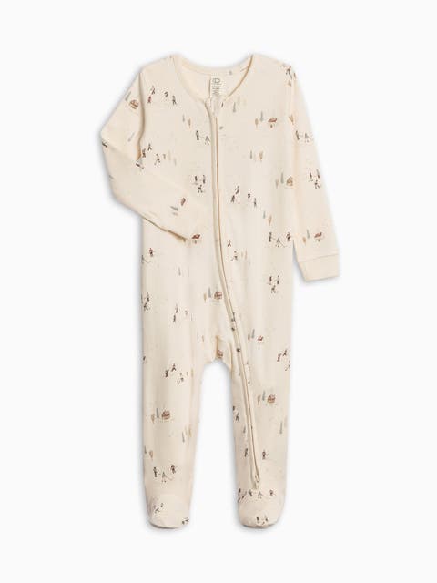 Organic Holiday Peyton Zipper Sleeper (Baby)
