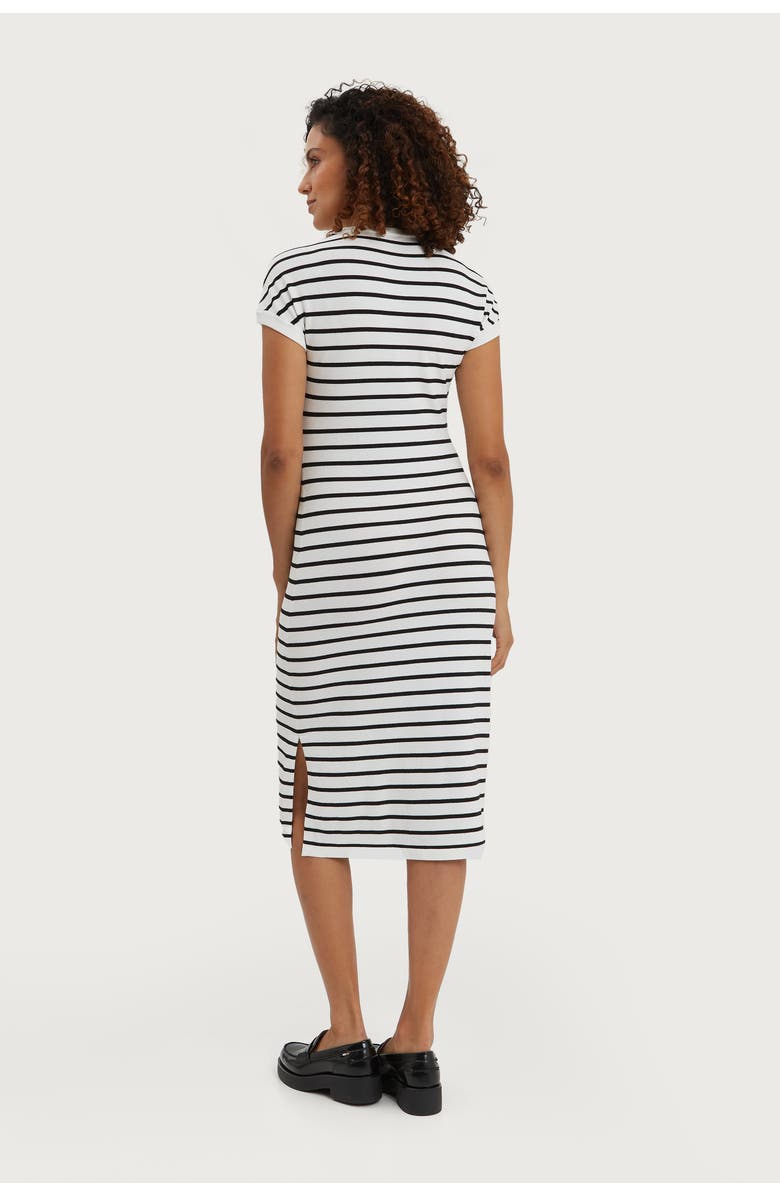 Nom Maternity Lydia Maternity 
Nursing Knee Length Dress, Alternate, color, White 
Black Stripe