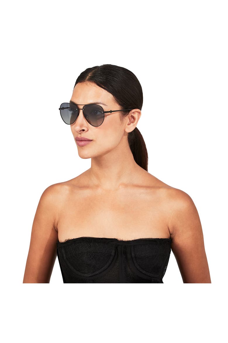 Shoreditch 60mm Rimless Aviator Sunglasses, Alternate, color, 0807/O0