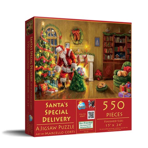 Santa's Special Delivery 550 piece Jigsaw Puzzle for Adults