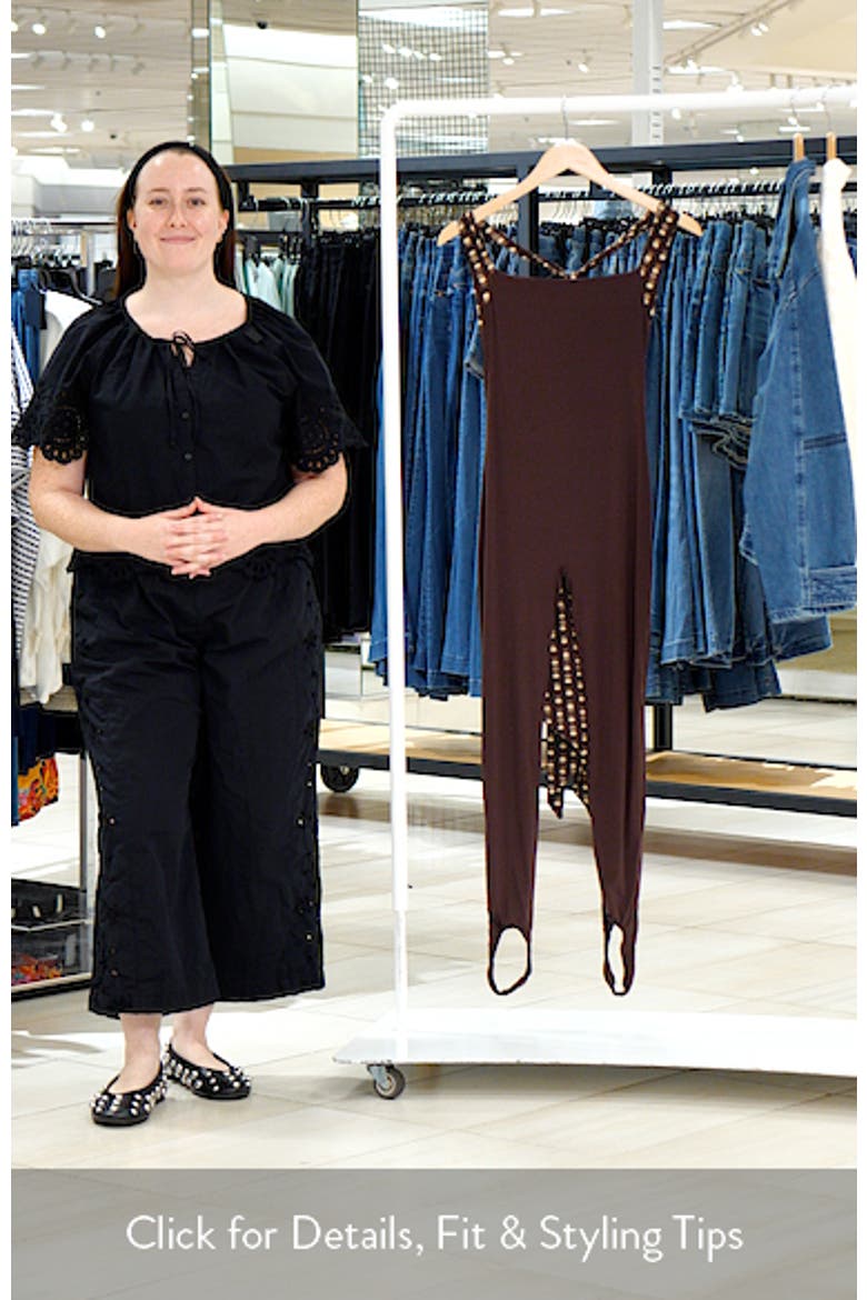 Chiffon Strap Stirrup Jumpsuit video