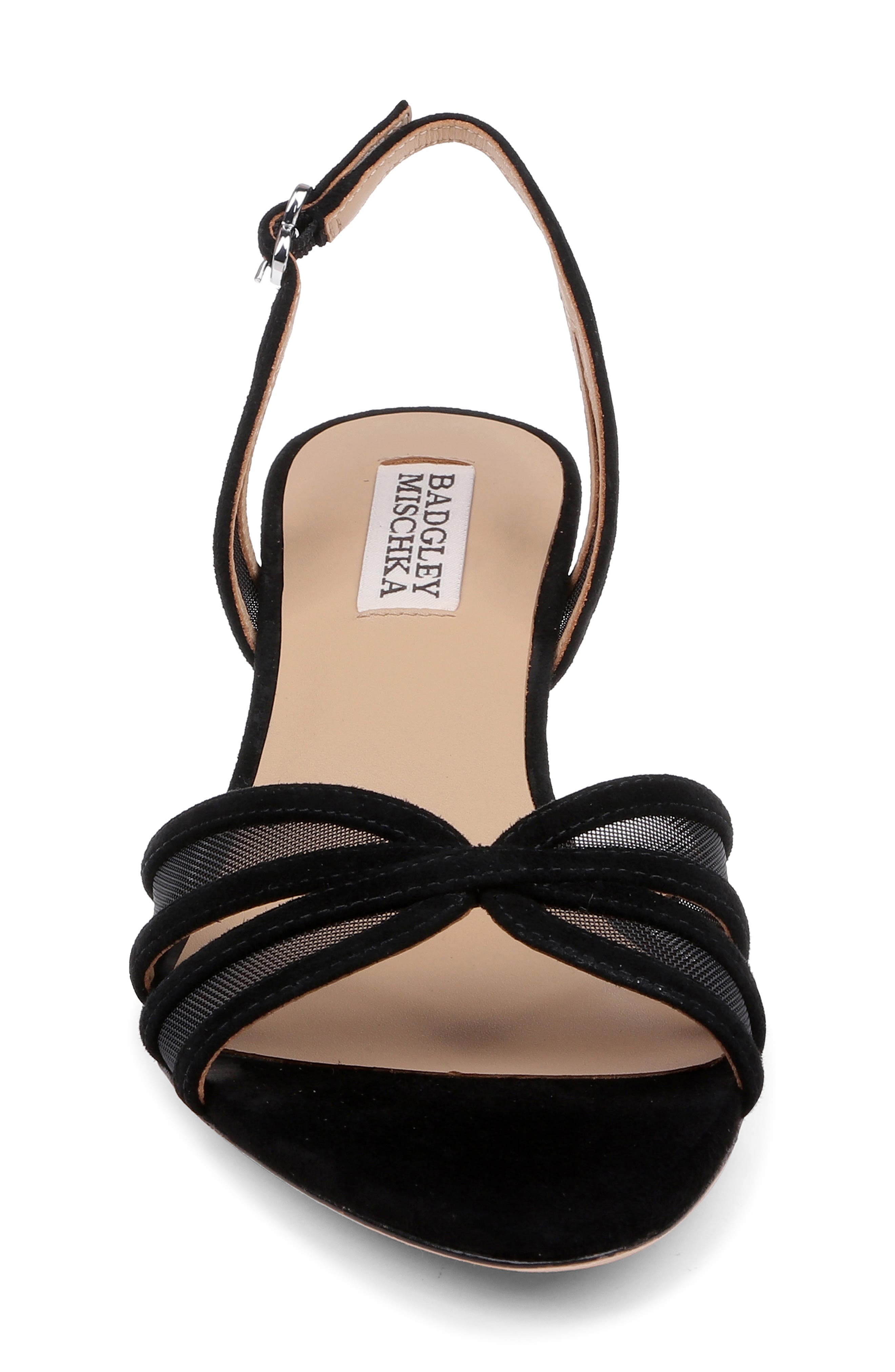 Badgley Mischka Collection Yoana Sandal, Alternate, color, Black Suede