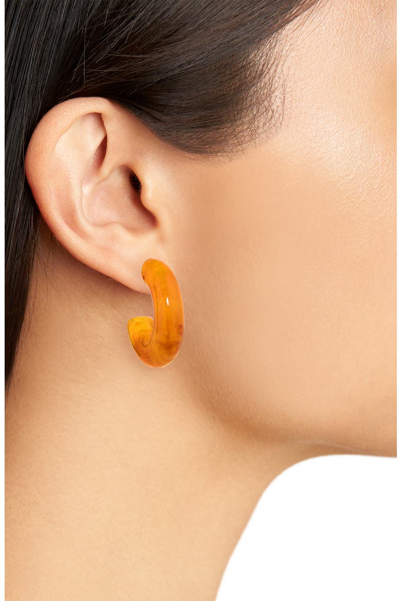 Set of 3 C-Hoop Earrings, Alternate, color, NEUTRAL MULTI