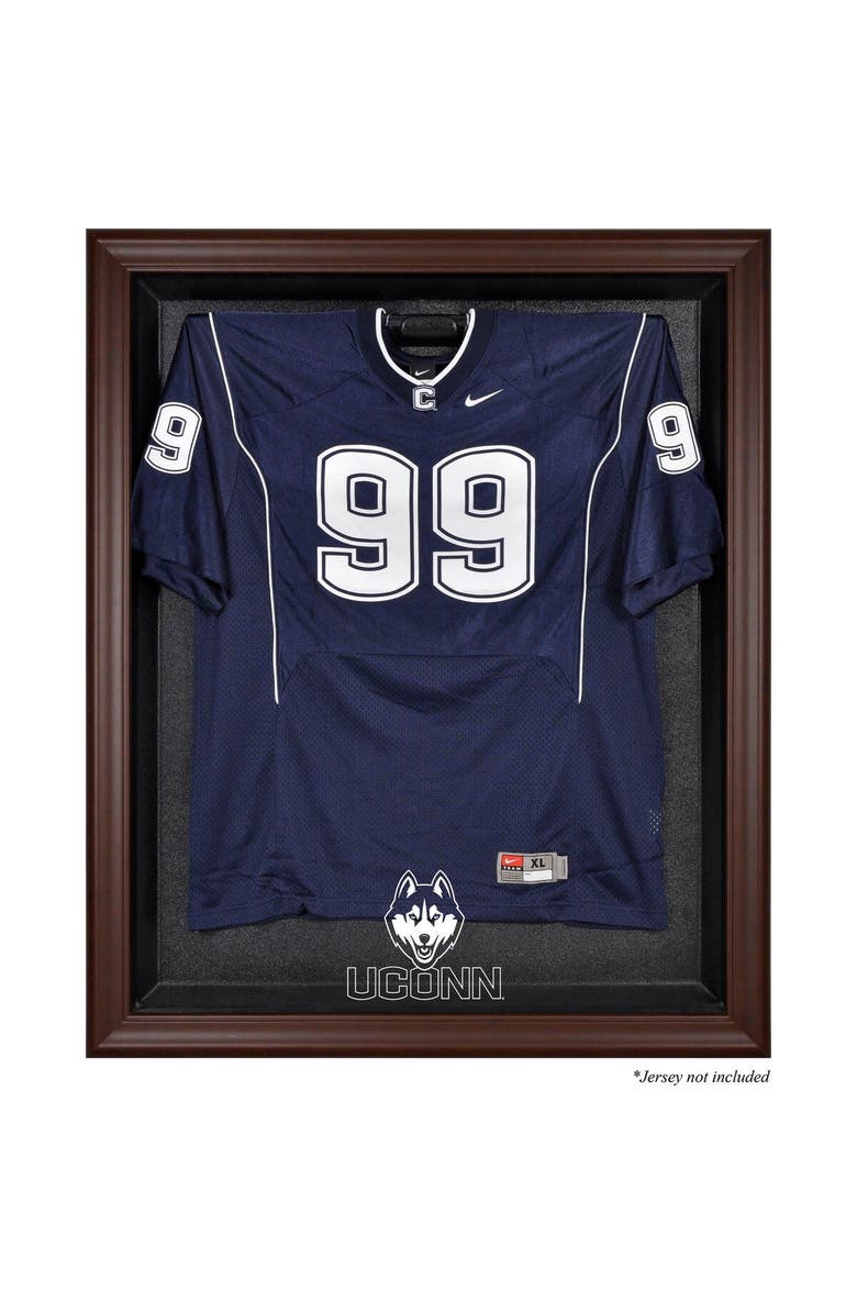 FANATICS AUTHENTIC UConn Huskies Brown Framed Logo Jersey Display Case, Main, color, 