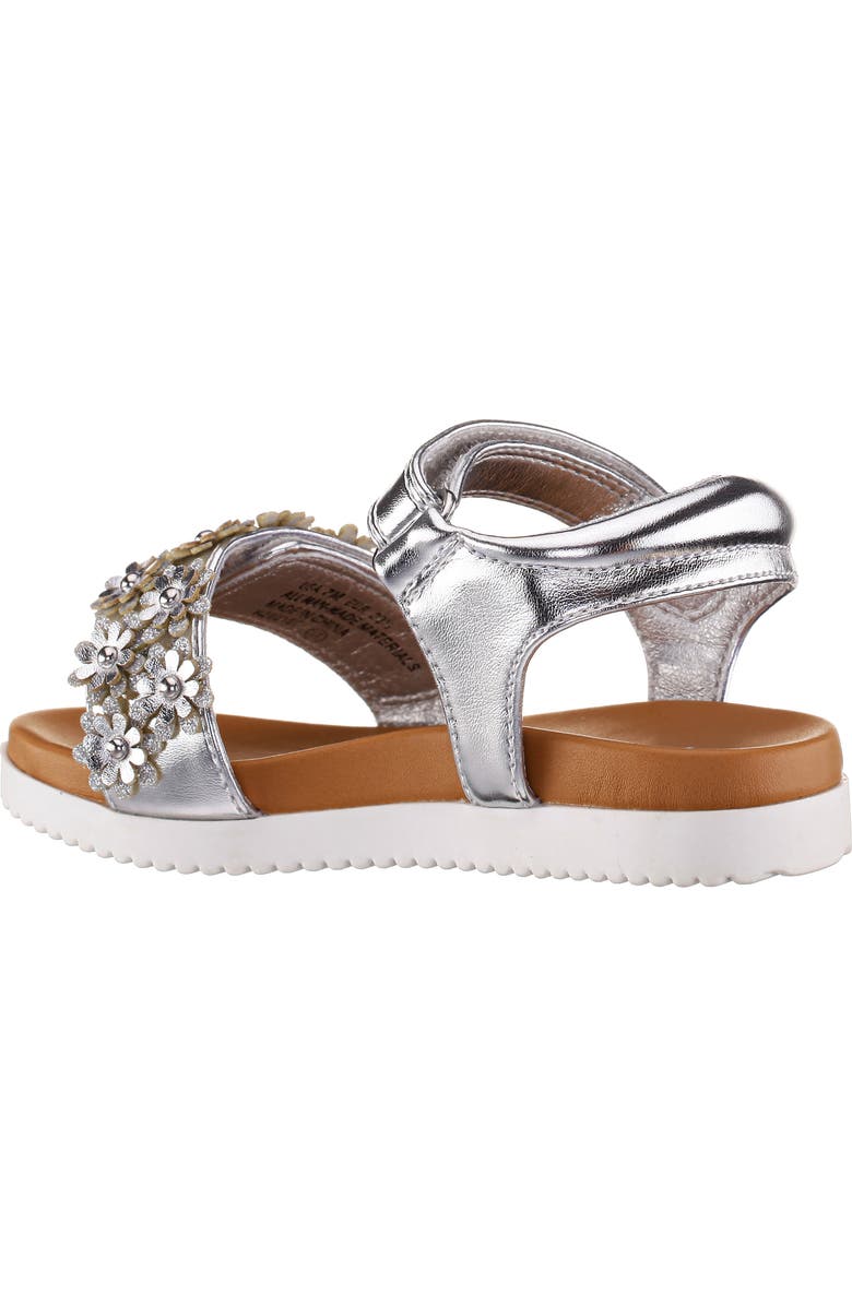 Nina Kids' Neriah Sandal, Alternate, color, Silver Metallic Silver Glitter